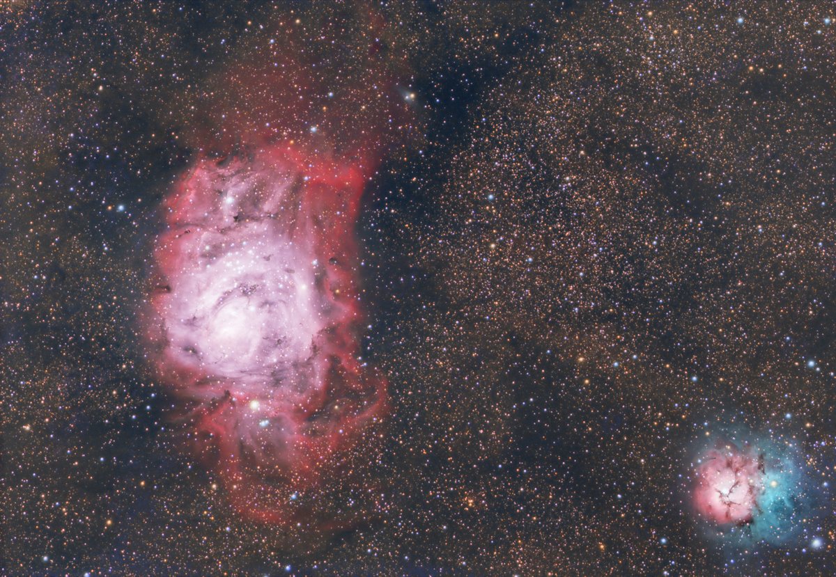 Nebulosas Laguna y Trífida